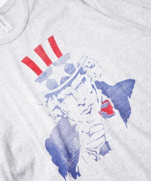 JERZEES（ジャージーズ）の「JERZEES / ジャージーズ "UNCLE SAM" SS TEE アンクルサム Tシャツ（Tシャツ/カットソー・メンズ・ライトグレー/ホワイト・MEDIUM/LARGE/X-LARGE）」の22枚目の写真