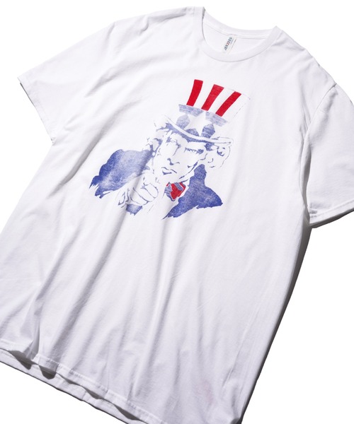 JERZEES（ジャージーズ）の「JERZEES / ジャージーズ "UNCLE SAM" SS TEE アンクルサム Tシャツ（Tシャツ/カットソー・メンズ・ライトグレー/ホワイト・MEDIUM/LARGE/X-LARGE）」の11枚目の写真