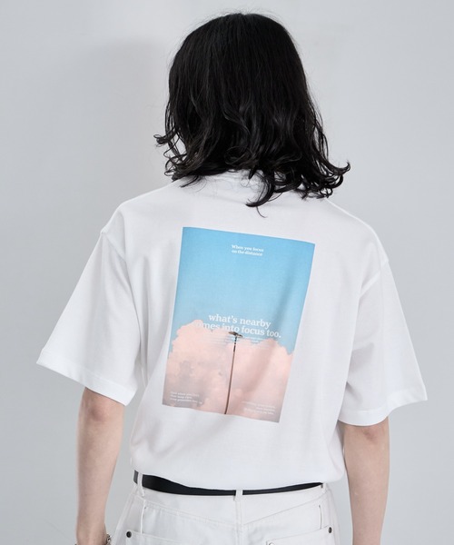 RAGEBLUE(レイジブルー)の「Pigment Photo Print T-Shirt / ピグメント加工/ポンチフォトプリントTシャツ(Tシャツ/カットソー・メンズ・ホワイト/その他19/ブルー/グリーン・LARGE/SMALL/MEDIUM)」の2枚目の写真