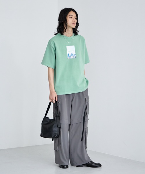 RAGEBLUE(レイジブルー)の「Pigment Photo Print T-Shirt / ピグメント加工/ポンチフォトプリントTシャツ(Tシャツ/カットソー・メンズ・ホワイト/その他19/ブルー/グリーン・LARGE/SMALL/MEDIUM)」の11枚目の写真
