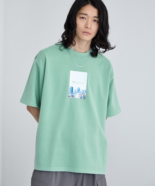 RAGEBLUE(レイジブルー)の「Pigment Photo Print T-Shirt / ピグメント加工/ポンチフォトプリントTシャツ(Tシャツ/カットソー・メンズ・ホワイト/その他19/ブルー/グリーン・LARGE/SMALL/MEDIUM)」の15枚目の写真