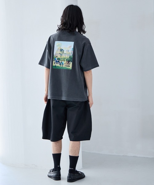 RAGEBLUE(レイジブルー)の「Pigment Photo Print T-Shirt / ピグメント加工/ポンチフォトプリントTシャツ(Tシャツ/カットソー・メンズ・ホワイト/その他19/ブルー/グリーン・LARGE/SMALL/MEDIUM)」の9枚目の写真
