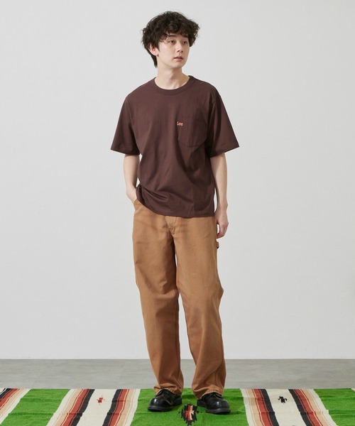 Lee（リー）の「Lee/リー【ダック素材】DUNGAREES ワイドペインターパンツ/デニム セットアップ対応【ユニセックス】（その他パンツ・メンズ・チャコール/ブラウン・SMALL/MEDIUM/LARGE/X-LARGE）」の9枚目の写真