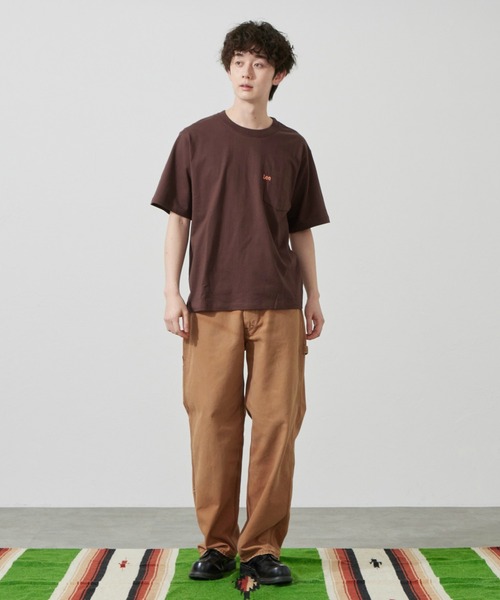 Lee（リー）の「Lee/リー【ダック素材】DUNGAREES ワイドペインターパンツ/デニム セットアップ対応【ユニセックス】（その他パンツ・メンズ・チャコール/ブラウン・SMALL/MEDIUM/LARGE/X-LARGE）」の8枚目の写真