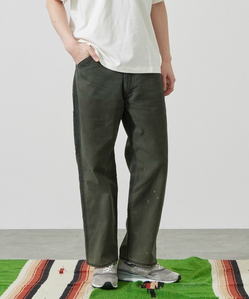 Lee（リー）の「Lee/リー【ダック素材】DUNGAREES ワイドペインターパンツ/デニム セットアップ対応【ユニセックス】（その他パンツ・メンズ・チャコール/ブラウン・SMALL/MEDIUM/LARGE/X-LARGE）」の6枚目の写真