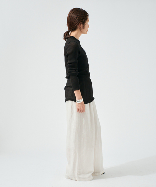 raspail(ラスパイユ)の「Raspail ラスパイユ Sheer Tシャツ RB-282(Tシャツ/カットソー・レディース・ブラック/ベージュ/ホワイト・FREE)」の5枚目の写真