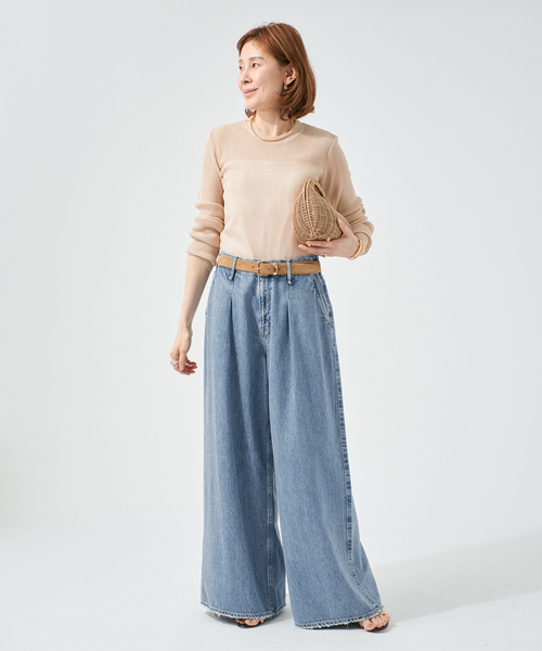 raspail(ラスパイユ)の「Raspail ラスパイユ Sheer Tシャツ RB-282(Tシャツ/カットソー・レディース・ブラック/ベージュ/ホワイト・FREE)」の15枚目の写真