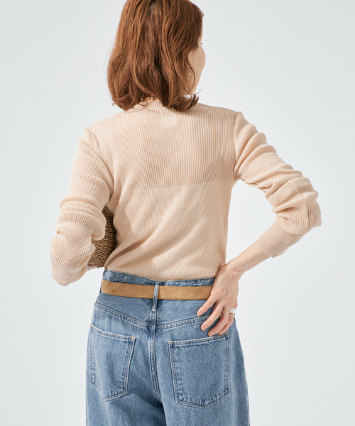 raspail(ラスパイユ)の「Raspail ラスパイユ Sheer Tシャツ RB-282(Tシャツ/カットソー・レディース・ブラック/ベージュ/ホワイト・FREE)」の18枚目の写真