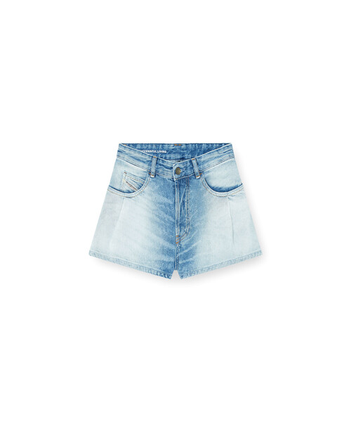 DIESEL(ディーゼル)の「ウィメンズ デニムショートパンツ DE-KHELZ-B-SHORT-S(デニムパンツ・レディース・インディゴブルー・26inch/24inch/28inch)」の6枚目の写真