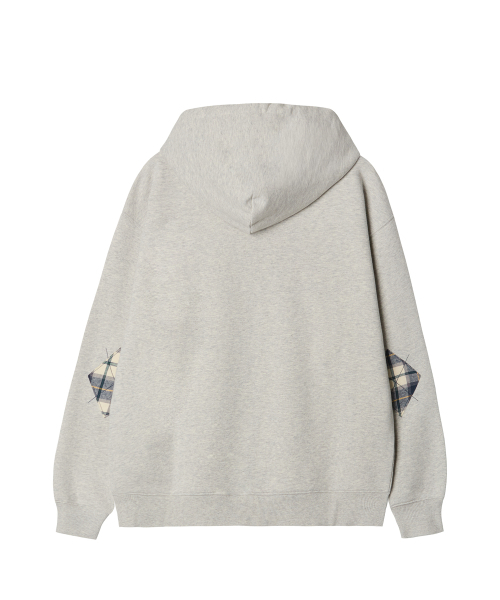 YALE(イェール)の「チェックツートンアーチフードジップアップ_グレー(パーカー・レディース・その他・LARGE/X-LARGE/MEDIUM/SMALL)」の3枚目の写真