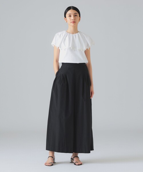 EFFE BEAMS(エッフェビームス)の「レース トリミング カットソー(Tシャツ/カットソー・レディース・ホワイト/ネイビー・ONE SIZE)」の3枚目の写真