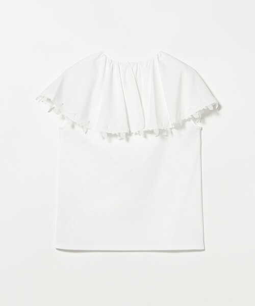 EFFE BEAMS(エッフェビームス)の「レース トリミング カットソー(Tシャツ/カットソー・レディース・ホワイト/ネイビー・ONE SIZE)」の10枚目の写真