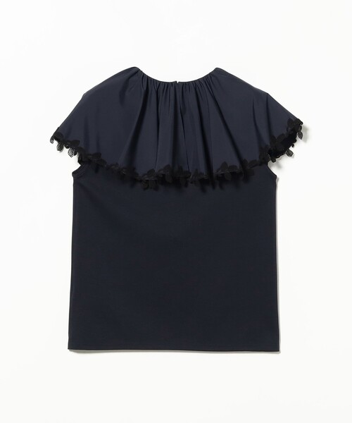 EFFE BEAMS(エッフェビームス)の「レース トリミング カットソー(Tシャツ/カットソー・レディース・ホワイト/ネイビー・ONE SIZE)」の14枚目の写真