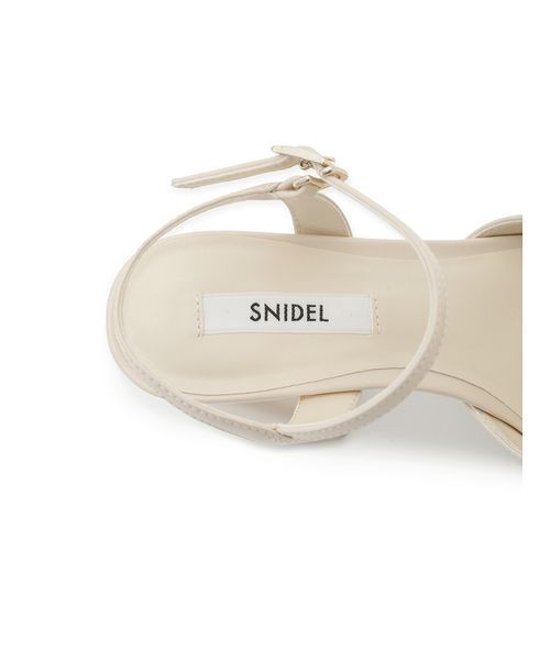 SNIDEL(スナイデル)の「プラットフォームリボンサンダル(サンダル・レディース・ブラウン/ブラック/ライトベージュ・S/M/L)」の11枚目の写真