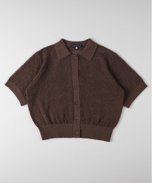 【HONEYSUCKLE ROSE】メッシュ編みポロセーター