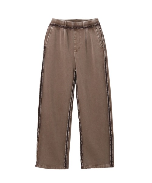 X-girl（エックスガール）の「FADED CUT OUT SWEATPANTS（スウェットパンツ・レディース・ブラック/ピンク/ブラウン・M/S）」の3枚目の写真