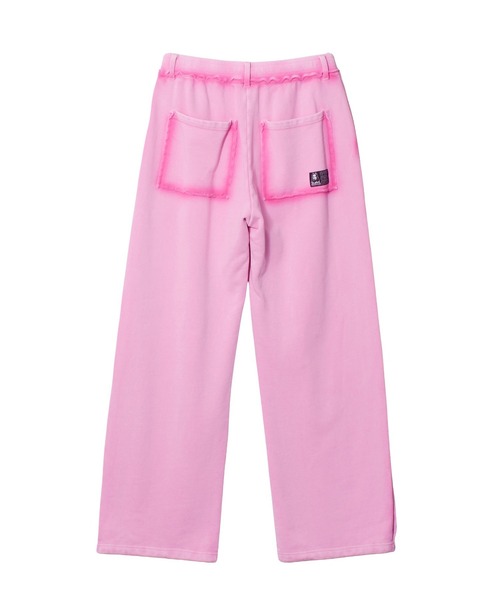 X-girl（エックスガール）の「FADED CUT OUT SWEATPANTS（スウェットパンツ・レディース・ブラック/ピンク/ブラウン・M/S）」の12枚目の写真