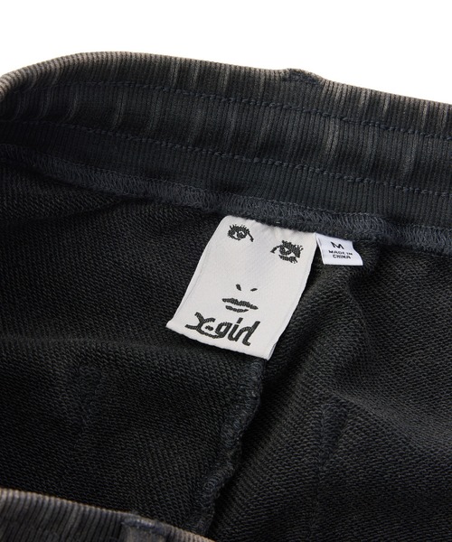 X-girl（エックスガール）の「FADED CUT OUT SWEATPANTS（スウェットパンツ・レディース・ブラック/ピンク/ブラウン・M/S）」の16枚目の写真