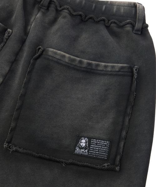 X-girl（エックスガール）の「FADED CUT OUT SWEATPANTS（スウェットパンツ・レディース・ブラック/ピンク/ブラウン・M/S）」の18枚目の写真