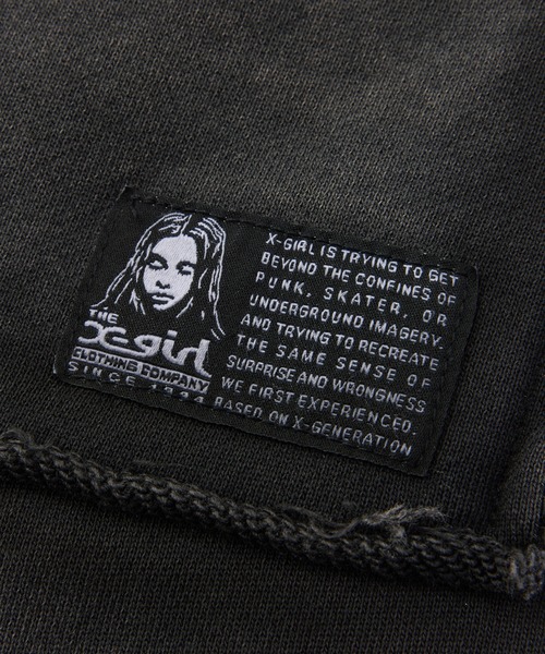 X-girl（エックスガール）の「FADED CUT OUT SWEATPANTS（スウェットパンツ・レディース・ブラック/ピンク/ブラウン・M/S）」の19枚目の写真