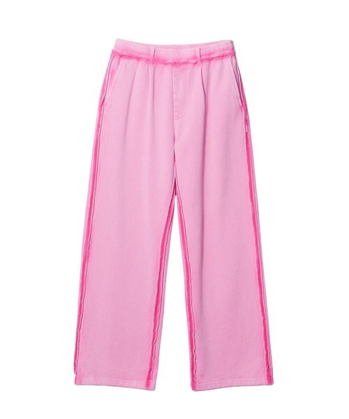 X-girl（エックスガール）の「FADED CUT OUT SWEATPANTS（スウェットパンツ・レディース・ブラック/ピンク/ブラウン・M/S）」の11枚目の写真