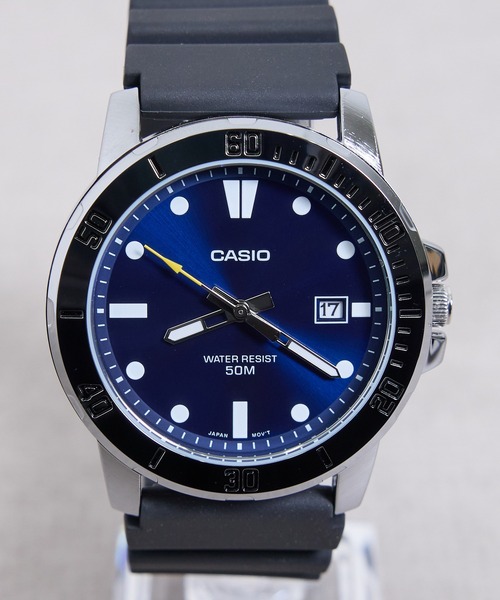 CASIO(カシオ)の「CASIO カシオ 海外モデル MTP-VD01 スポーティーデザイン 5気圧防水 デイデイト(アナログ腕時計・メンズ・ブラック/ブラック系その他/ブラック×カーキ・FREE)」の22枚目の写真