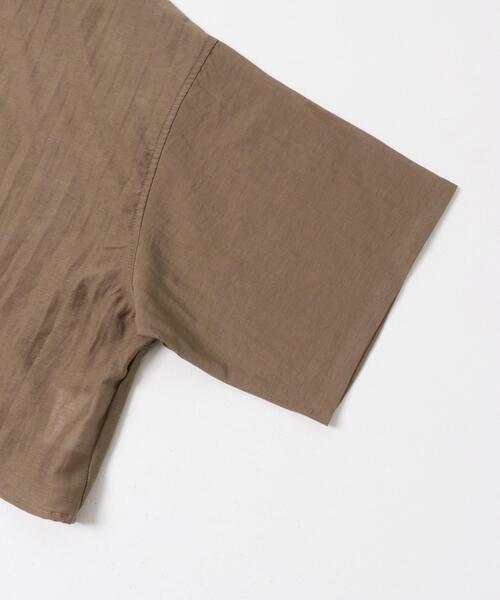 ITEMS URBANRESEARCH(アイテムズ アーバンリサーチ)の「ドットボタンハンソデシアーシャツ(シャツ/ブラウス・レディース・ブラック/ブラウン/ブルー/オフホワイト・FREE)」の14枚目の写真