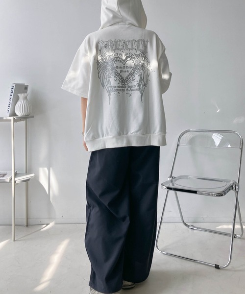 AS KNOW AS plus(アズノゥアズプラス)の「○裾ドロスト付き スタイルアップ ワイドカーゴパンツ(カーゴパンツ・レディース・ネイビー系/ブラック系/ブラック系その他・FREE)」の16枚目の写真