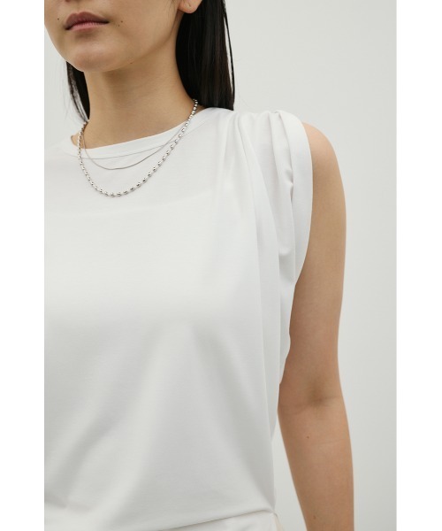STYLEMIXER(スタイルミキサー)の「アシンメトリールーズT(Tシャツ/カットソー・レディース・ホワイト/ブラック/ライトベージュ・FREE)」の17枚目の写真