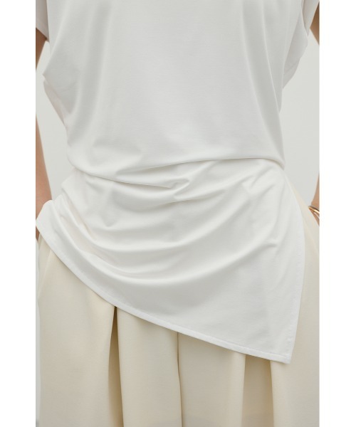 STYLEMIXER(スタイルミキサー)の「アシンメトリールーズT(Tシャツ/カットソー・レディース・ホワイト/ブラック/ライトベージュ・FREE)」の19枚目の写真