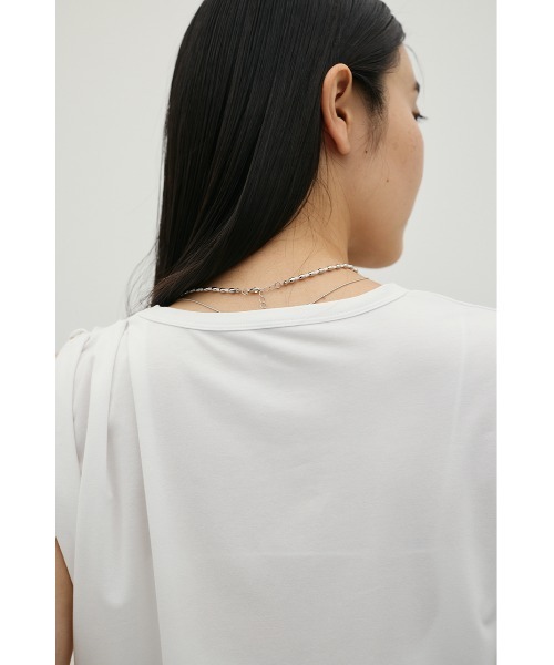 STYLEMIXER(スタイルミキサー)の「アシンメトリールーズT(Tシャツ/カットソー・レディース・ホワイト/ブラック/ライトベージュ・FREE)」の22枚目の写真