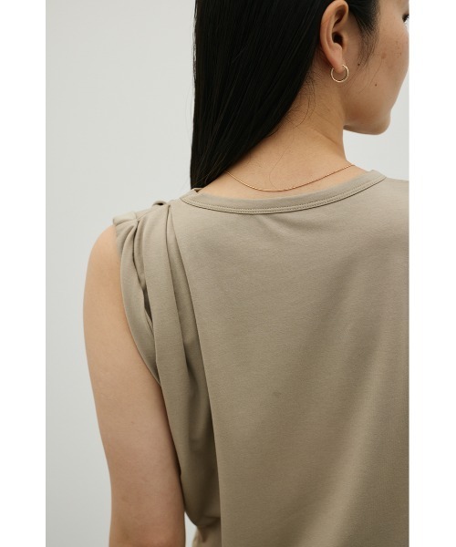 STYLEMIXER(スタイルミキサー)の「アシンメトリールーズT(Tシャツ/カットソー・レディース・ホワイト/ブラック/ライトベージュ・FREE)」の12枚目の写真
