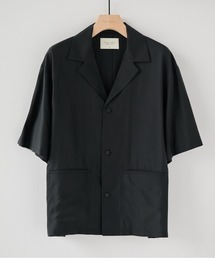 【セットアップ対応】キュプラウールオープンカラーシャツ /ウォッシャブル/夏服