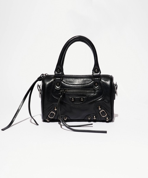 Studded 2-Way Shoulder Bag / スタッズ付き 2WAYショルダーバッグ