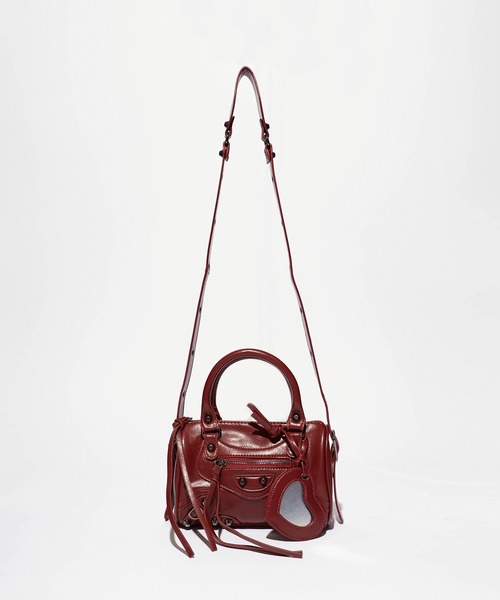 Chick(チック)の「Studded 2-Way Shoulder Bag / スタッズ付き 2WAYショルダーバッグ 2026年春夏(ショルダーバッグ・レディース・ブラック/レッド/ピンク/ホワイト・FREE)」の19枚目の写真