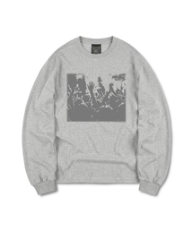 HANDS UP LONG SLEEVE TEE (GREY)