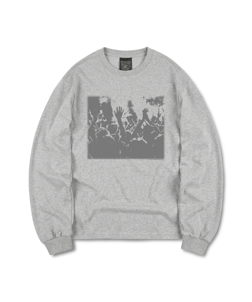 DURTの「HANDS UP LONG SLEEVE TEE (GREY)(Tシャツ/カットソー・レディース・その他・SMALL/MEDIUM/LARGE/X-LARGE)」の1枚目の写真