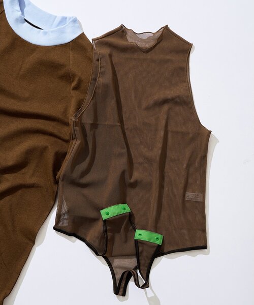 overneath(オーバーニース)の「【OVERNEATH】Bodysuit089(その他トップス・レディース・ベージュ/ブラウン・MEDIUM)」の2枚目の写真