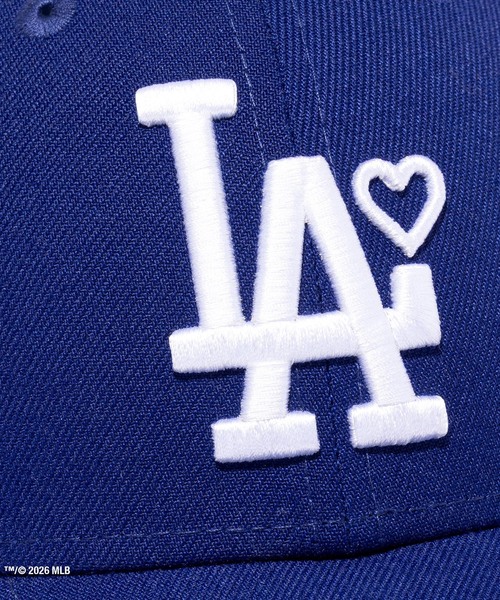 BASICKS（ベイシックス）の「BASICKS / ベーシックス x Newera / ニューエラ Dodgers Cap（キャップ・レディース・ホワイト/ブルー・FREE）」の4枚目の写真