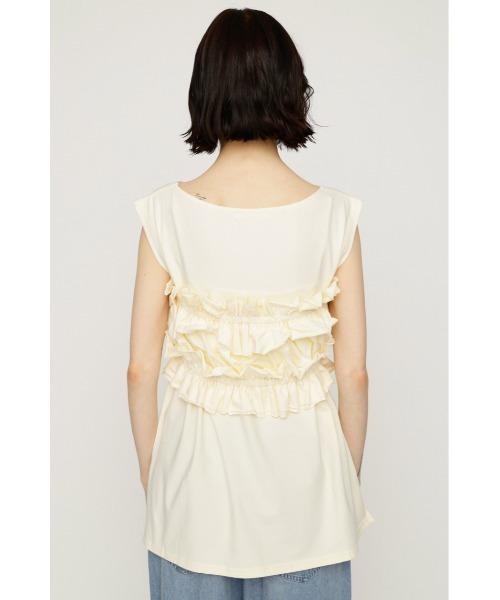 SLY(スライ)の「MULTI WAY 2P CUT TOPS マルチウェイツーピーカットトップス 春服 夏服 セット レイヤード(Tシャツ/カットソー・レディース・ネイビー/アイボリー/ブラック・FREE)」の8枚目の写真