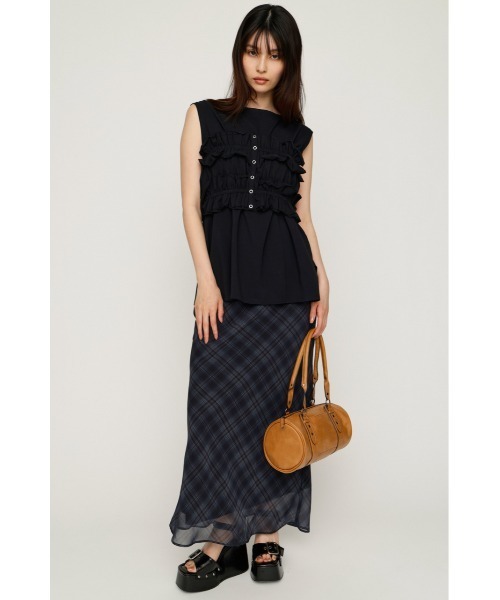 SLY(スライ)の「MULTI WAY 2P CUT TOPS マルチウェイツーピーカットトップス 春服 夏服 セット レイヤード(Tシャツ/カットソー・レディース・ネイビー/アイボリー/ブラック・FREE)」の13枚目の写真