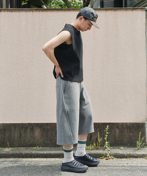XERO（ゼロ）の「カーブラインオーバースウェットショーツ[メランジチャコール]（その他パンツ・レディース・その他・MEDIUM/LARGE）」の3枚目の写真