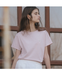 Silket cotton half sleeve t-shirt_Pink