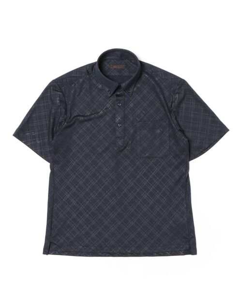 m.f.editorial(エムエフエディトリアル)の「ビズポロ ポロシャツ メンズ 半袖 ストレッチ 吸水速乾 ノンアイロン クールパス クールビズ(ポロシャツ・メンズ・ブルー系その他/ブルー/サックスブルー/ネイビー・MEDIUM/X-LARGE/LARGE)」の5枚目の写真