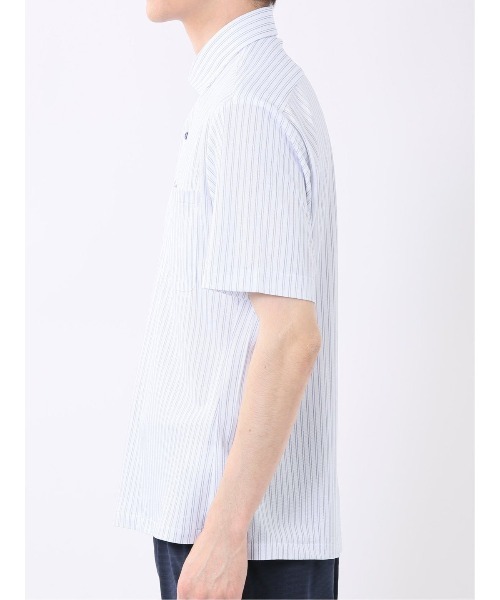 m.f.editorial(エムエフエディトリアル)の「ビズポロ ポロシャツ メンズ 半袖 ストレッチ 吸水速乾 ノンアイロン クールパス クールビズ(ポロシャツ・メンズ・ブルー系その他/ブルー/サックスブルー/ネイビー・MEDIUM/X-LARGE/LARGE)」の18枚目の写真