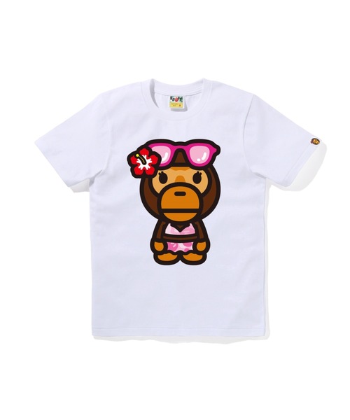 A BATHING APE(アベイシングエイプ)の「BIG BABY LISA SUMMER TEE(Tシャツ/カットソー・レディース・ホワイト/ブラック/ピンク・MEDIUM/SMALL/X-SMALL)」の1枚目の写真