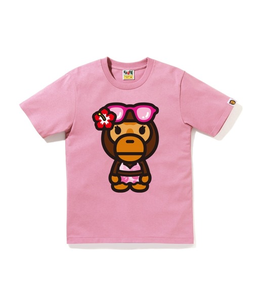 A BATHING APE(アベイシングエイプ)の「BIG BABY LISA SUMMER TEE(Tシャツ/カットソー・レディース・ホワイト/ブラック/ピンク・MEDIUM/SMALL/X-SMALL)」の3枚目の写真