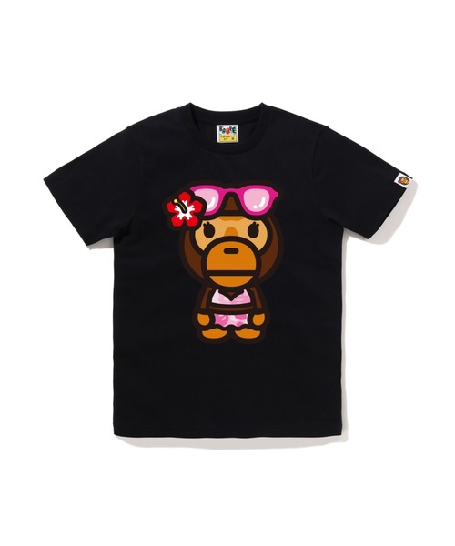 A BATHING APE(アベイシングエイプ)の「BIG BABY LISA SUMMER TEE(Tシャツ/カットソー・レディース・ホワイト/ブラック/ピンク・MEDIUM/SMALL/X-SMALL)」の2枚目の写真