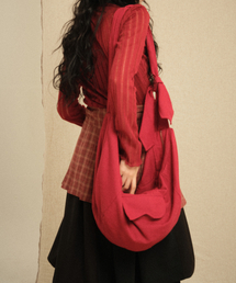 RECULER（ルキュレ）の「Tweed cloth cross bag Red（メッセンジャーバッグ）」