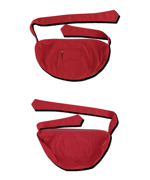 RECULER(ルキュレ)の「Tweed cloth cross bag Red(メッセンジャーバッグ・レディース・その他・FREE)」の2枚目の写真